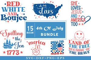 4th Of July SVG Bundle, an Object Illustration by Libby Wishes