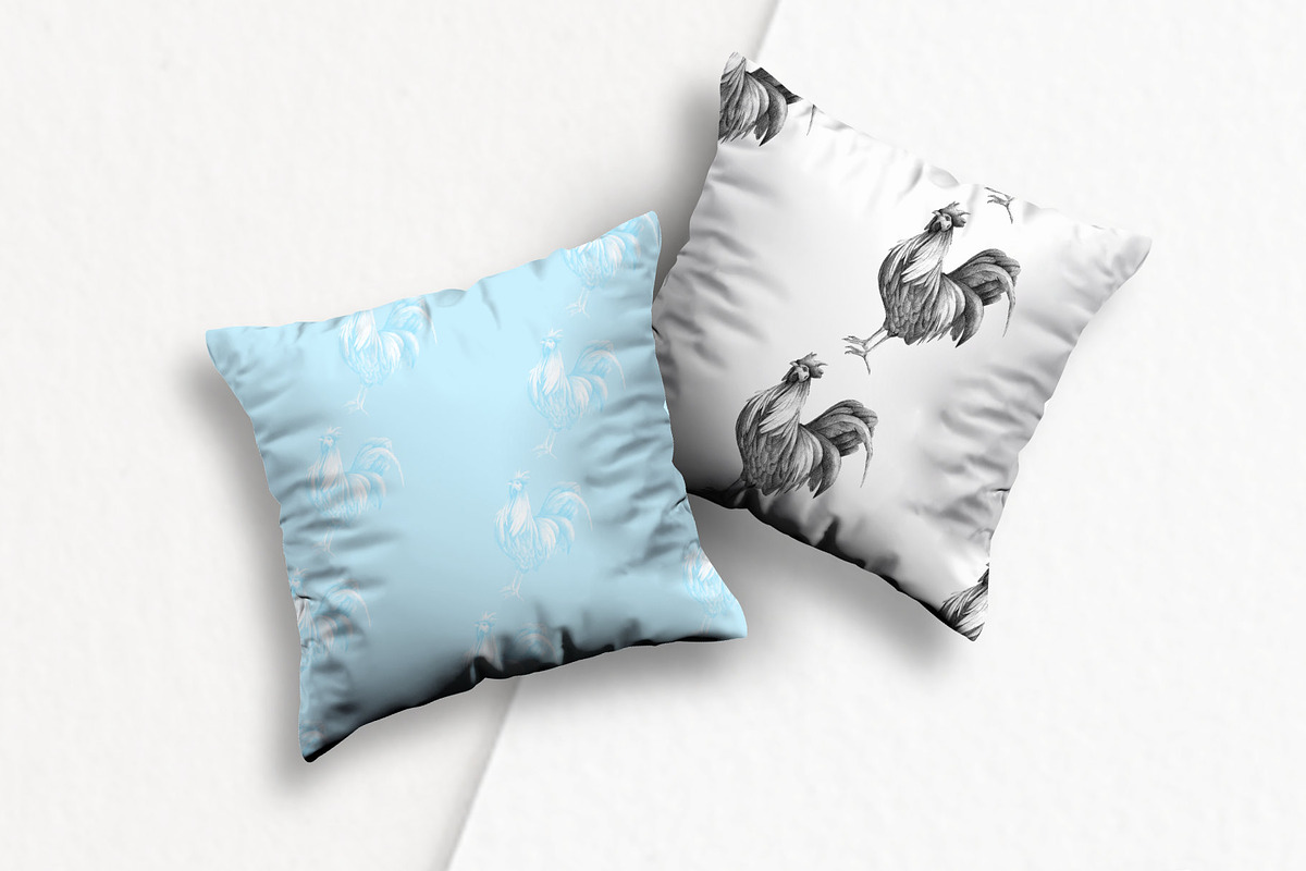 Hand drawn Rooster Illustration, an Animal Illustration by Greek fonts by nantia.co (Photo 3 of 5)