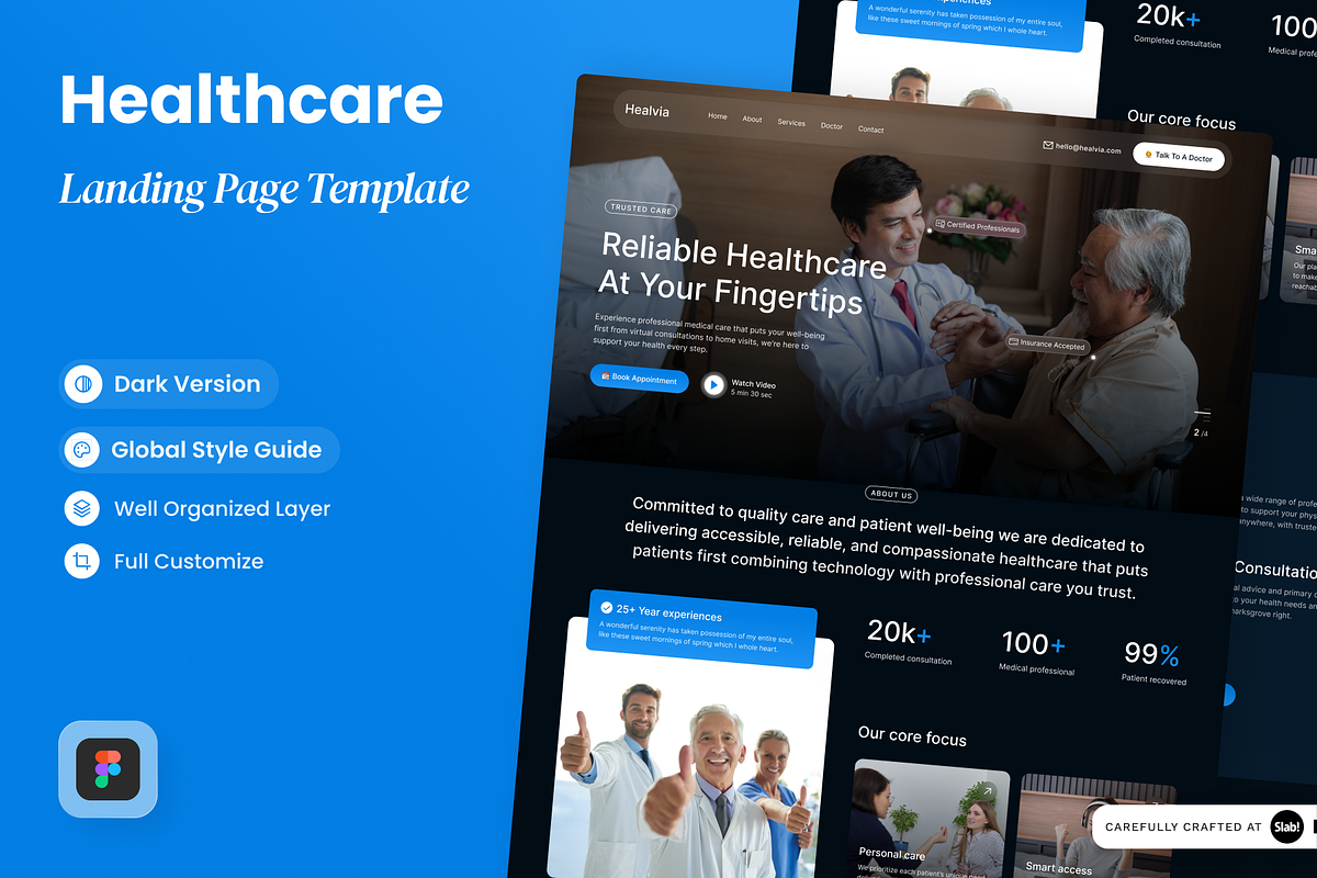 Healvia - Healthcare Landing Pages