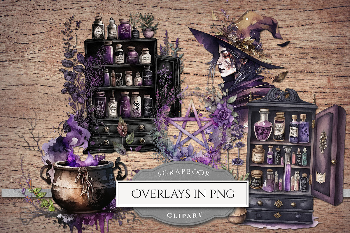 Witch Clipart Set