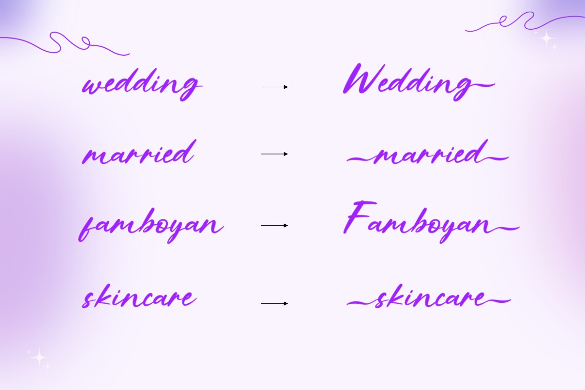 Plantyeus - Feminime Script Font, a Script Font by Dhabee (Photo 3 of 15)