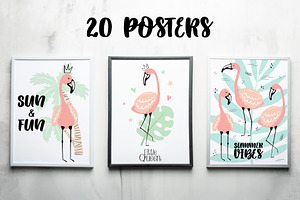 Flamingo Hand-drawn Collection