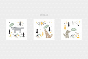 Wolf & Forest - Patterns & Posters, a Pattern Graphic by AllNikArt (Thumbnail 2 of 8)