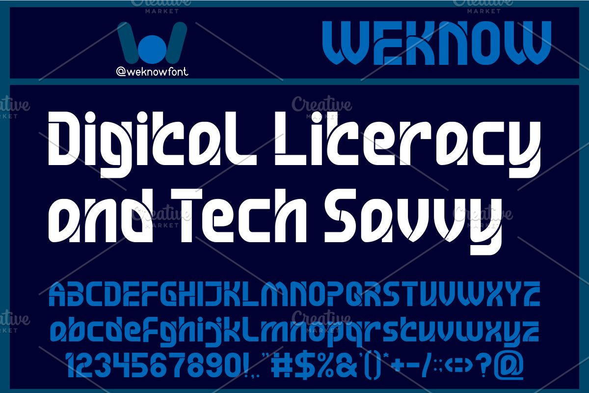 Professional Skills font, a Font by weknow (Photo 2 of 8)