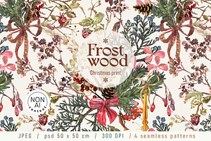 Frostwood. Christmas patterns