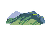 Rocky mountain landscapes set, an Object Illustration by PaperTrident (Thumbnail 9 of 13)