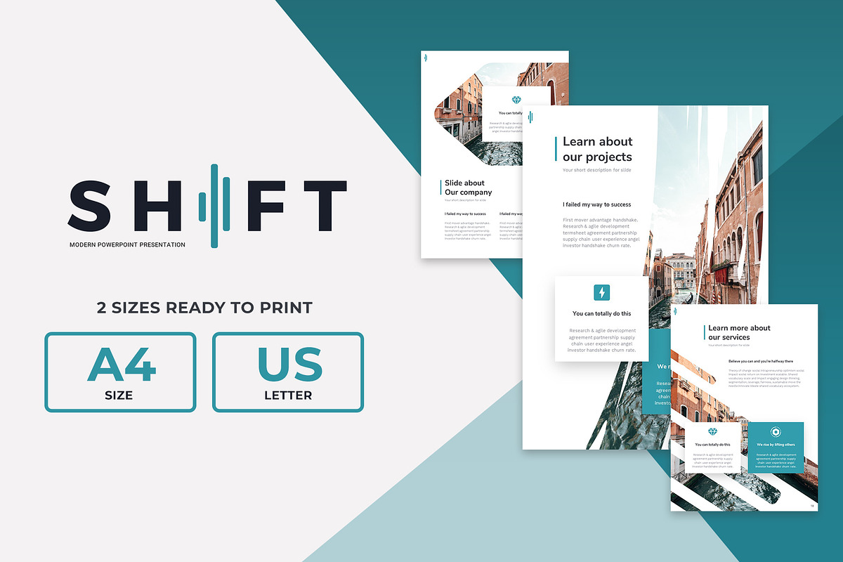 Shift Powerpoint Bundle, a Presentation Template by Reshapely (Photo 4 of 5)