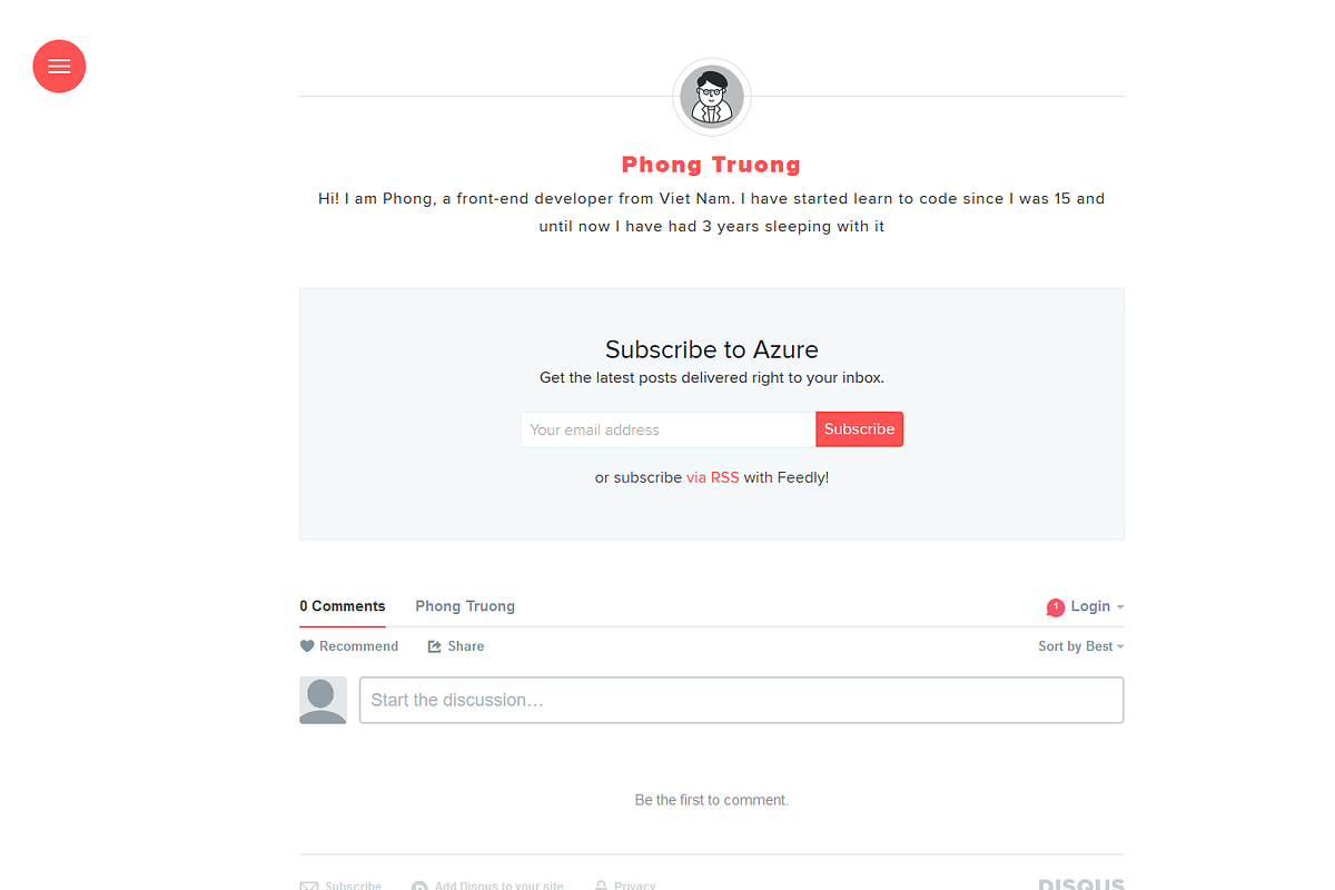 Azure - Modern Ghost Theme, a Websites & App Template by Pozi Design (Photo 6 of 9)
