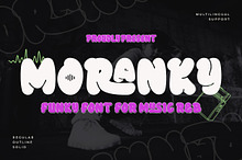 Moranky - Funky Decorative Font