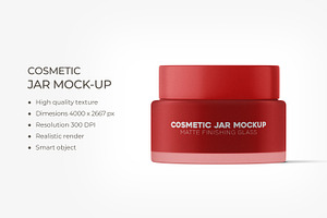 Cosmetic Container Jar Mockup