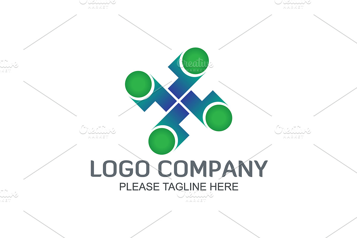 20 Logo Connecting Templates Bundle, a Branding & Logo Template by Friendesigns (Photo 9 of 21)