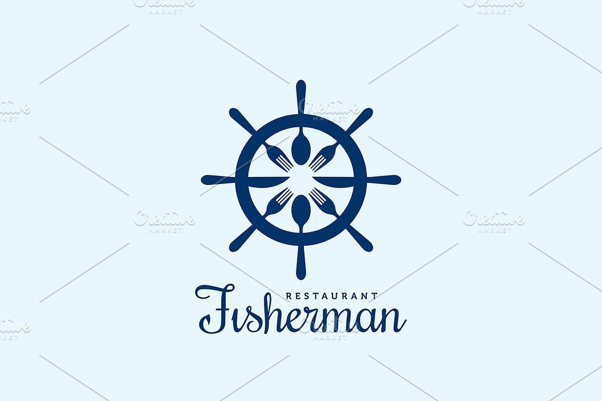 Seafood Fisherman Restaurant Logo., a Branding & Logo Template by Bordo (Photo 1 of 5)