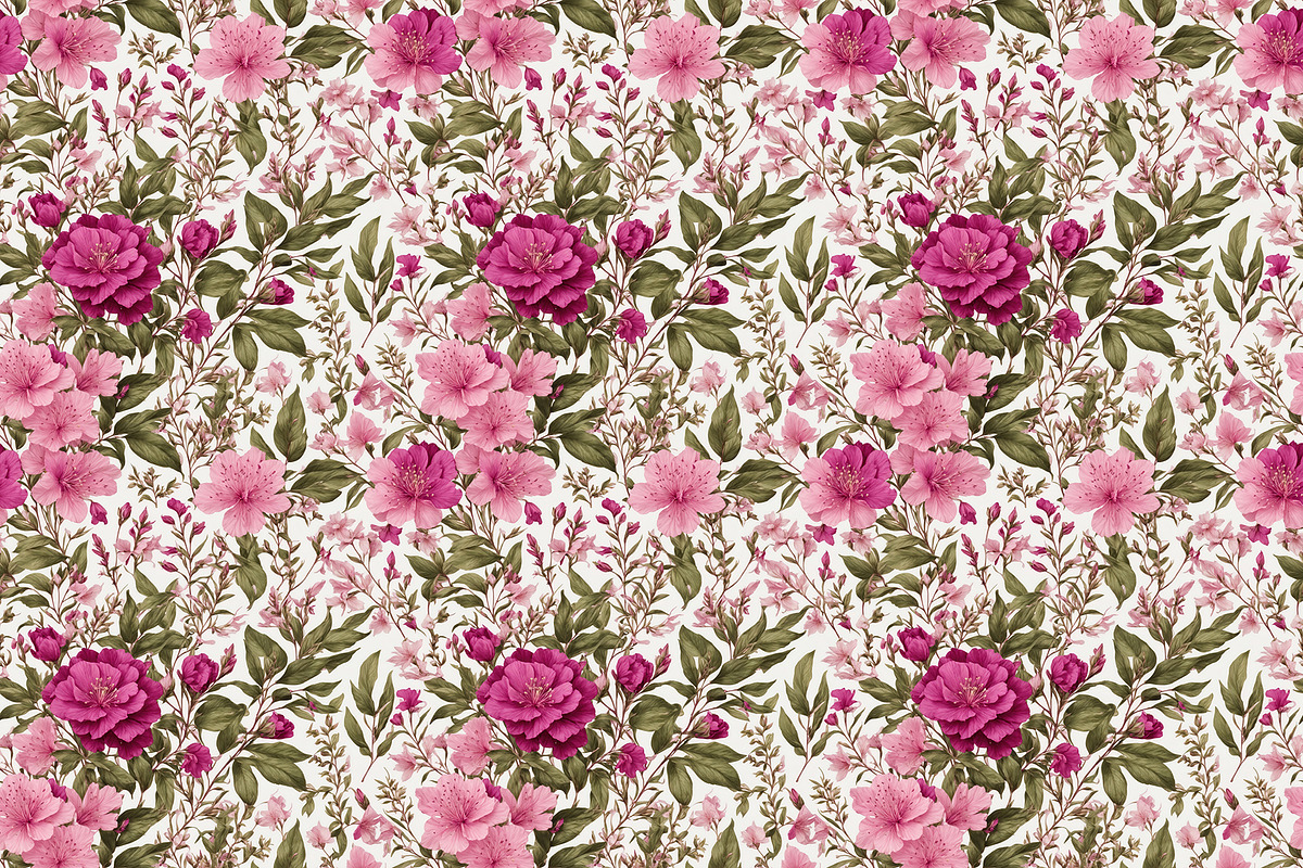Pink Willowherb Seamless Pattern, a Pattern Graphic by Pattern Design MT (Photo 3 of 3)