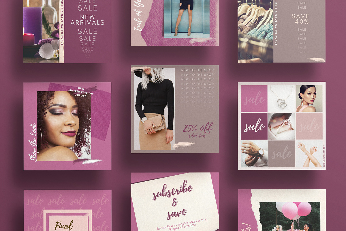Instagram Posts and Story Templates, a Marketing Template by Ash Avenue Designs (Photo 5 of 6)