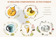 Watercolor Sleeping Animals, an Animal Illustration by Budogoshch (Thumbnail 2 of 6)