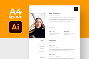 Minimal Resume Template, a Resume Template by Filip Studio (Thumbnail 1 of 4)