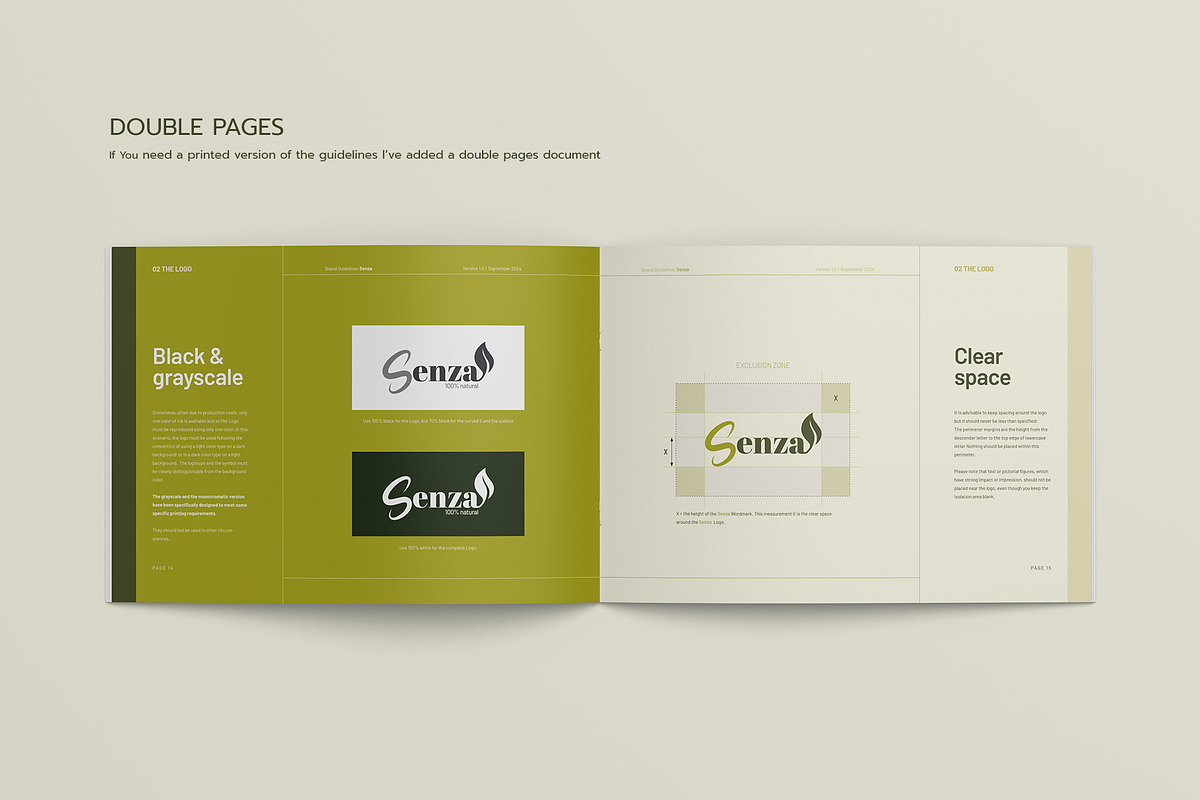 SENZA Brand Guidelines, a Brochure Template by Imagination Area (Photo 3 of 14)