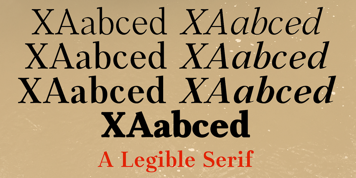 XAabced, a Serif Font by Ingrimayne Type (Photo 1 of 9)