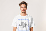 T-Shirt Mockup PSD Front & Back View, a Shirt Mockup by Pixel Foundry (Thumbnail 2 of 11)