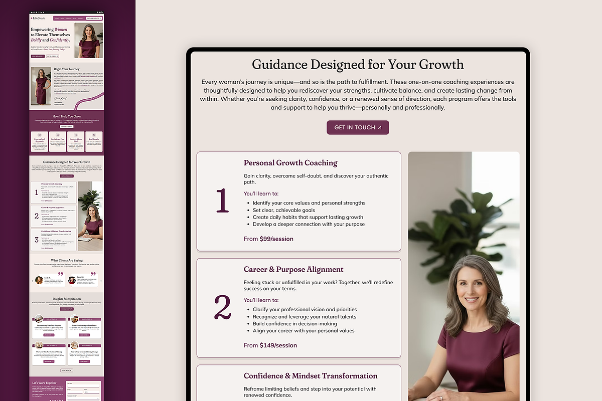 Life Coach & Therapy Website, a Wix Template by Kitteeh (Photo 17 of 20)