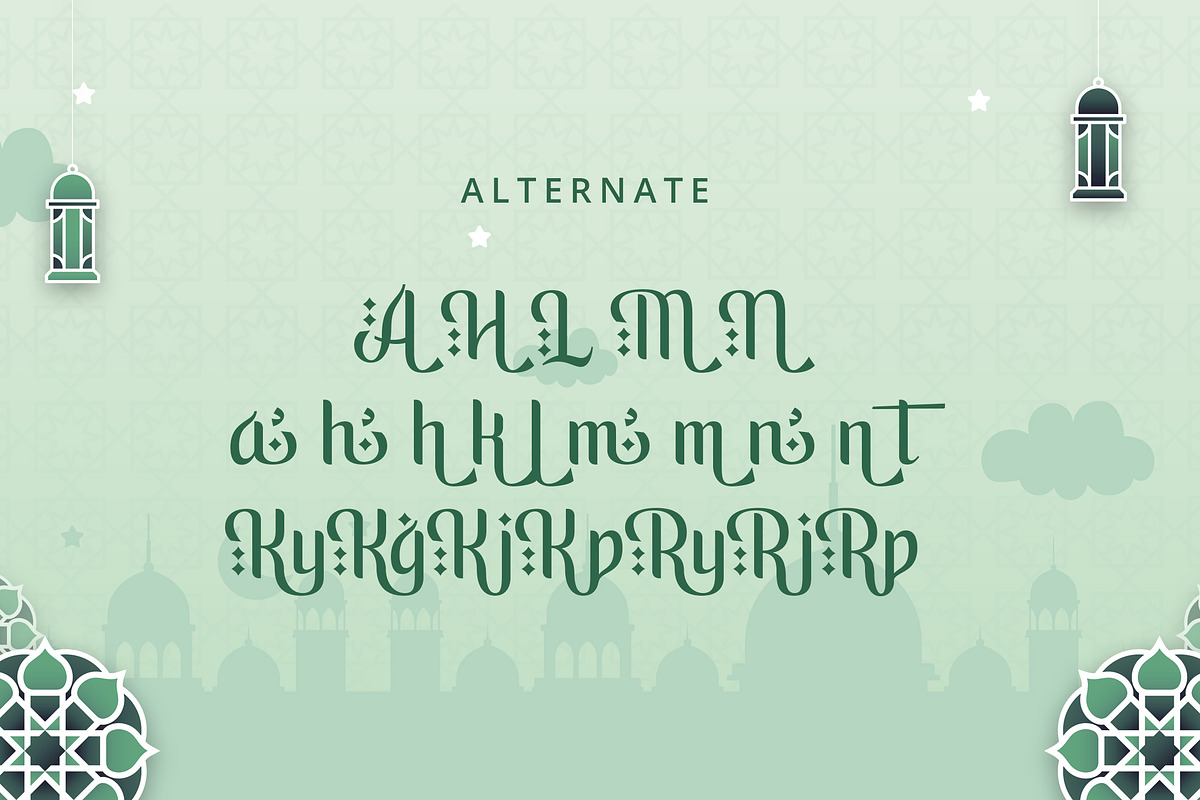 Ramadanish - Arabic Font Style, a Serif Font by agnyhasyastudio (Photo 6 of 9)