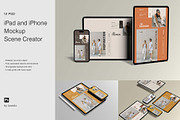 iPad & iPhone Mock-up Scene Creator, an iPad Mockup by Jestdio (Thumbnail 1 of 17)