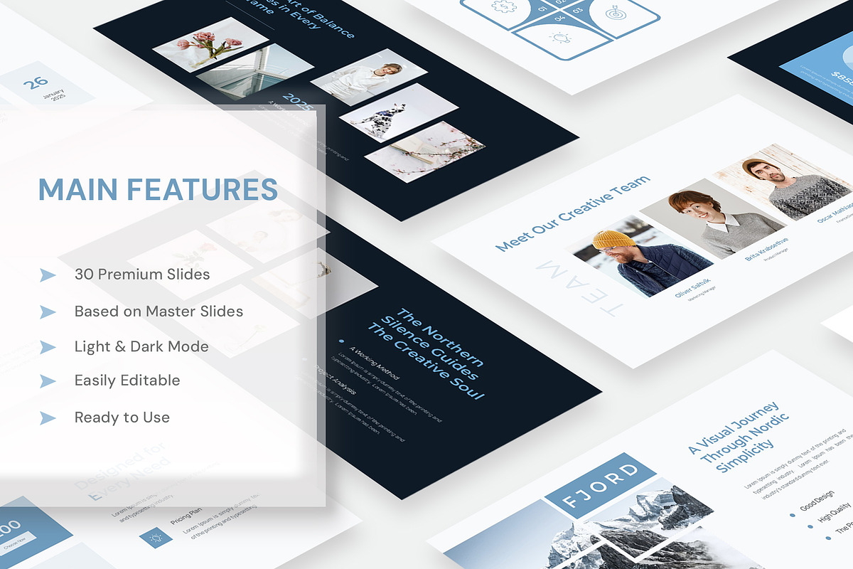 Nordic Minimal Creative Deck GSL, a Presentation Template by New Coral Design (Photo 2 of 6)