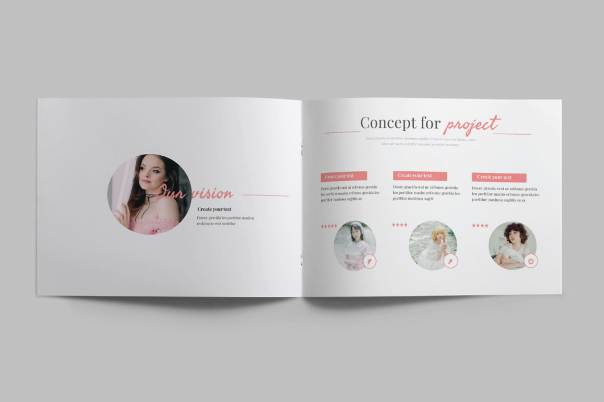 FASHION DESIGN - A5 Brochure, a Brochure Template by Shafura (Photo 3 of 15)