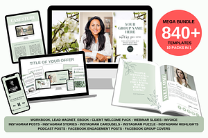 MEGA TEMPLATE BUNDLE - ALBA