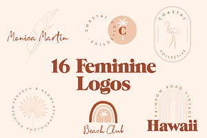 16 Feminine Logo Templates