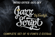 Jazz Script 12 fonts + extras -40%, a Script Font by Fenotype (Thumbnail 5 of 19)