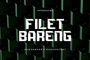 FiletBareng, a Sans Serif Font by Auliacreative (Thumbnail 1 of 4)