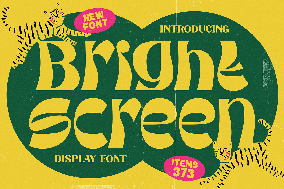 Bright Screen Retro Display Font, a Sans Serif Font by timelesstype.co (Photo 1 of 15)