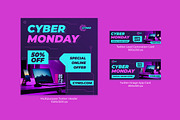 Cyber Monday Google Ads Banner, a Marketing Template by kerismaker (Thumbnail 4 of 4)