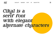 Cikal | Serif Font, a Serif Font by BearyType Studio (Thumbnail 7 of 16)