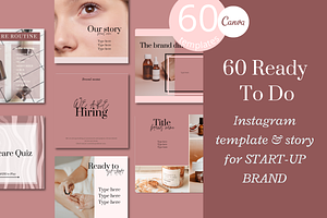 60 TREND SKINCARE INSTAGRAM TEMPLATE