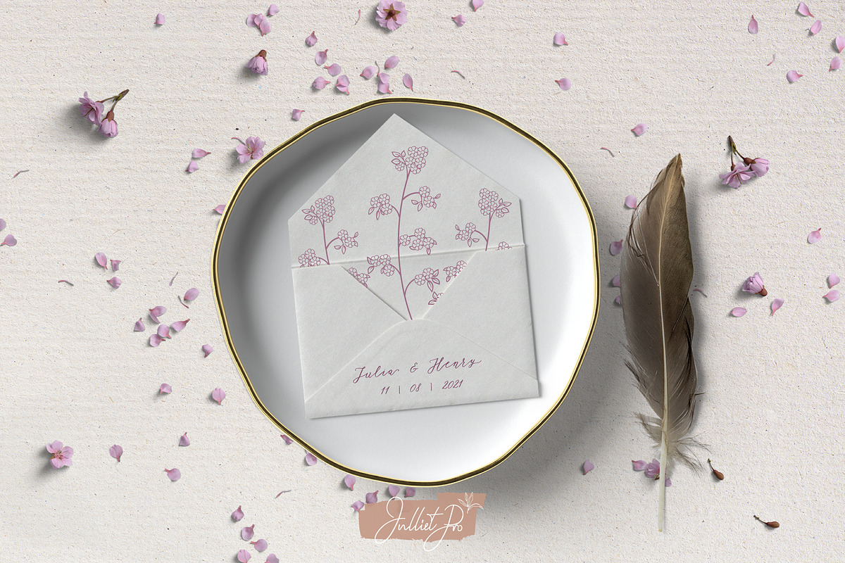 Organic shapes, drawn floral forms, an Object Graphic by JuDesign (Photo 8 of 11)