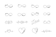 Big Love set. 99 Valentines Elements, a Decorative Illustration by Anastasiia_Dzhioeva (Thumbnail 4 of 7)