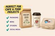 Coffee & Breakfast Doodles, a Food Illustration by Oktyabr (Thumbnail 5 of 6)