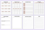 Craft Business Planner Bundle Canva, a Stationery Template by Mustafiz (Thumbnail 8 of 8)