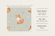 Foxes, a Pattern Graphic by Olena Kuznietsova (Thumbnail 5 of 12)