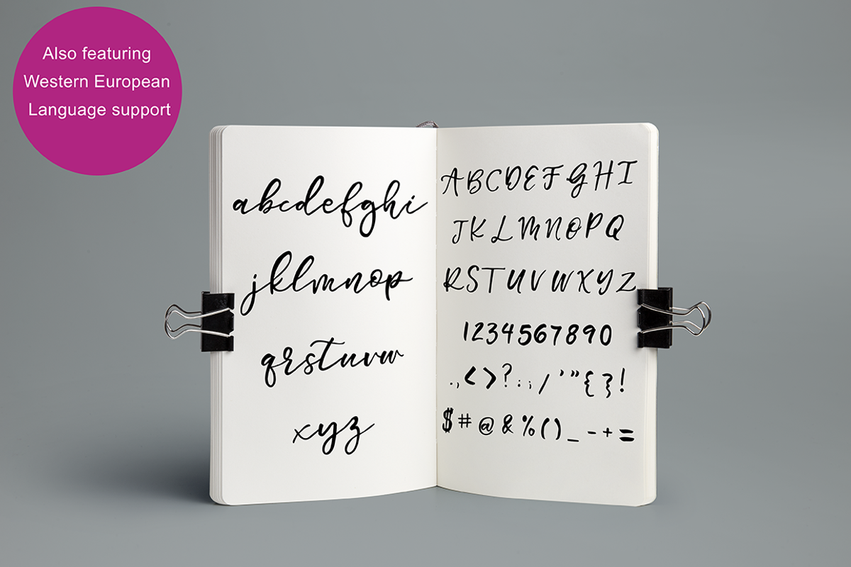 Summertime Romance Script Font preview 4