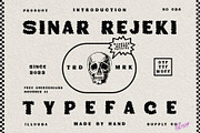 Sinar Rejeki Typeface, a Handwritten Font by Illousa (Thumbnail 1 of 6)