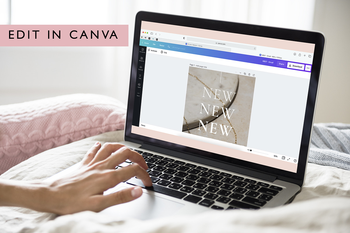 Modern Chic Jewelry Email Template, an Email Template by KikiBunnyCreative (Photo 4 of 7)