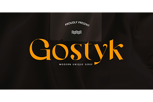 Gostyk - Modern Unique Serif Font