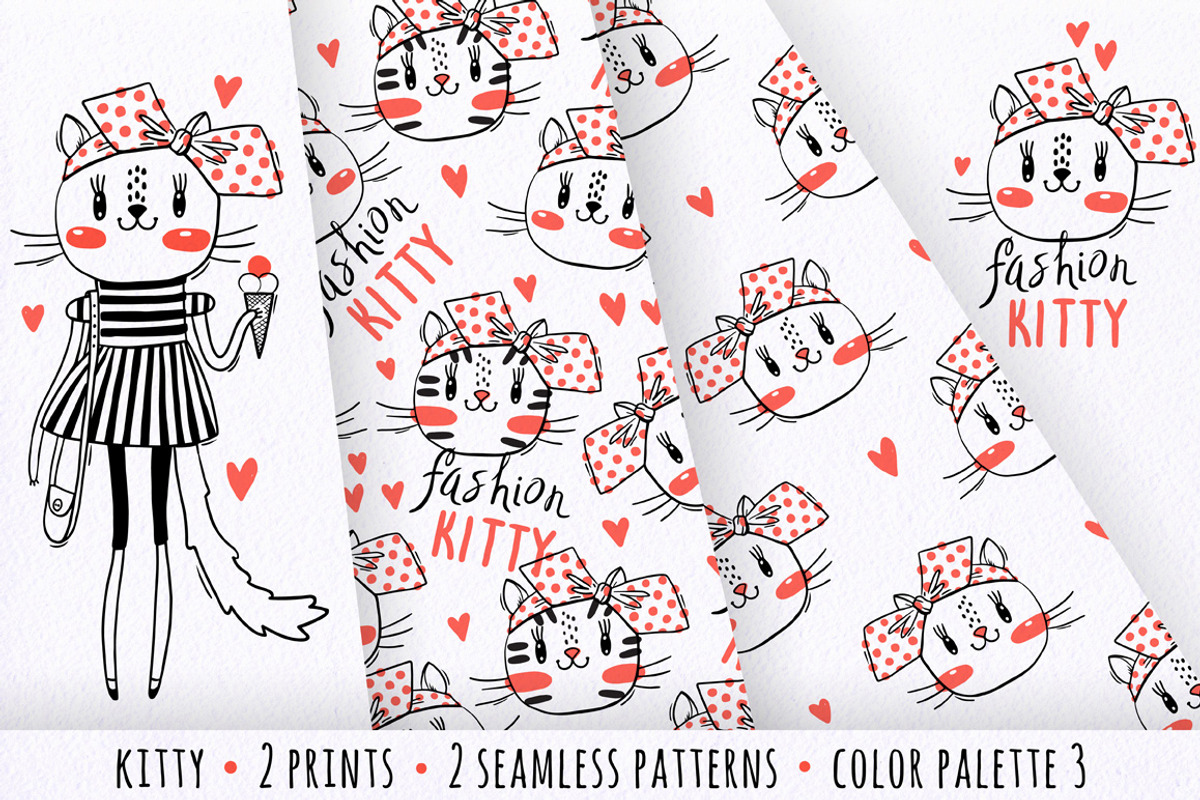 Fashion KITTY, an Animal Illustration by Baksiabat (Photo 5 of 6)