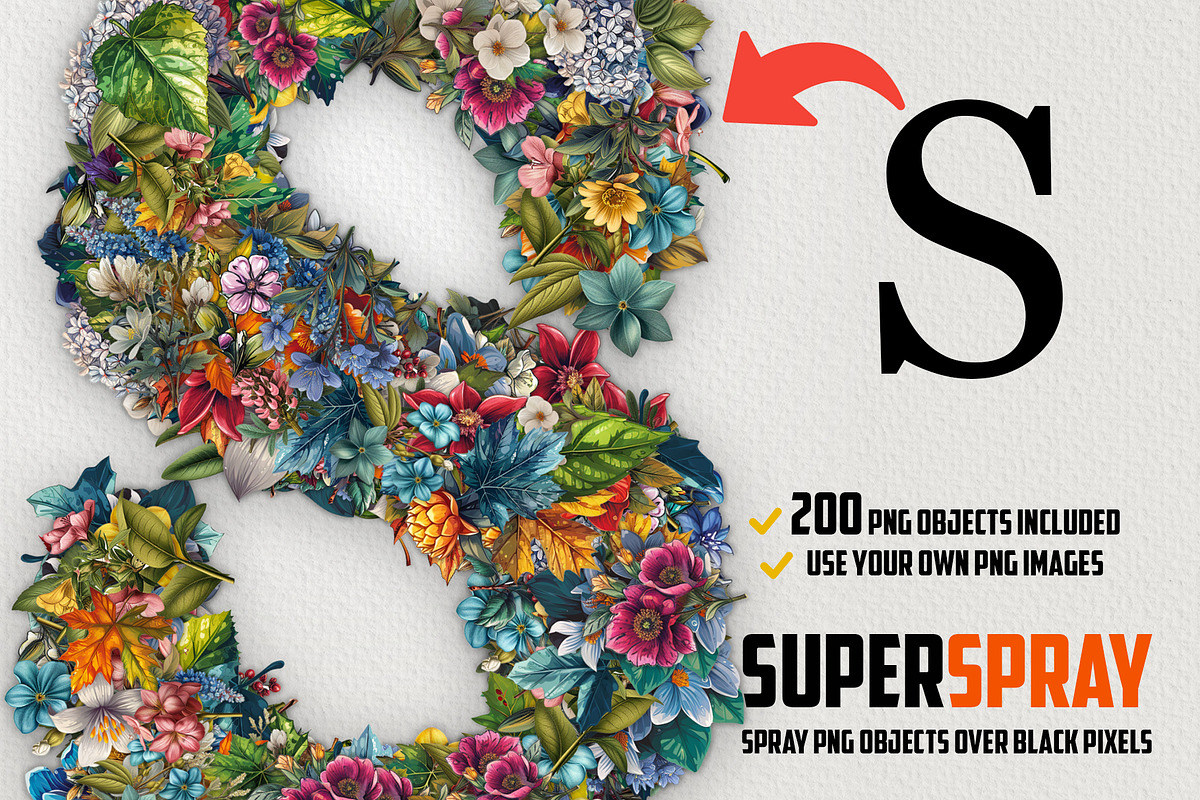 Super Spray - Amazing Text Effects, a Plug-in Add-On by DesignRocket (Photo 1 of 18)