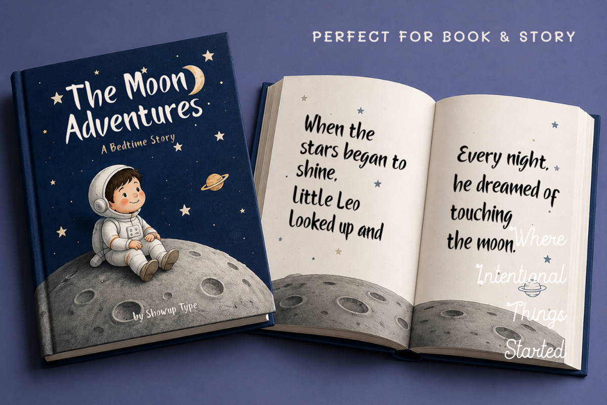 The Moon, a Handwritten Font by ShowUp! Studio (Photo 5 of 11)