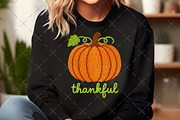 Crochet Thankful Pumpkin PNG, an Illustration by Craft Nest (Thumbnail 4 of 6)