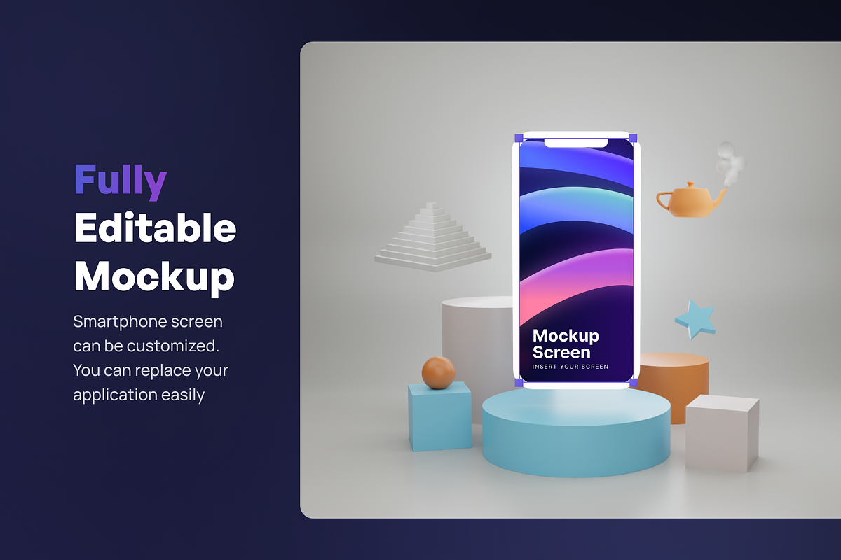Mobby - 3D Phone Scene Creator, an Object 3D Model by Illustraly Design (Photo 6 of 7)